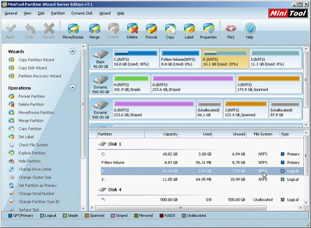 Better hard drive partition management – MiniTool Partition Wizard.